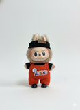 Pinkie Twinkle Labubu “Aliens” Red Overall Outfit Set – Cute Doll Clothes with Sweater, Shoes & Headband